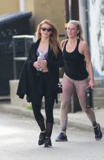 JULIANNE HOUGH and a Friend Leaves a Gym in Los Angeles 04/03/2018