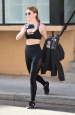 JULIANNE HOUGH Leaves Workout in Los Angeles 04/18/2018
