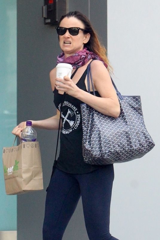 JULIETTE LEWIS at Kreation Organic Juicery in Beverly Hills 03/31/2018