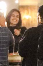 KAIA GERBER and Justin Bieber at a Friend