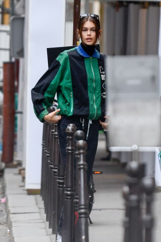 KAIA GERBER Arrives at Chanel Office in Paris 04/03/2018