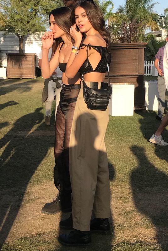 KAIA GERBER at Coachella Valley Music and Arts Festival in Palm Springs 04/13/2018