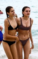 KAIA GERBER in Bikini at a Beach in Miami 03/31/2018