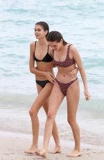 KAIA GERBER in Bikini at a Beach in Miami 03/31/2018