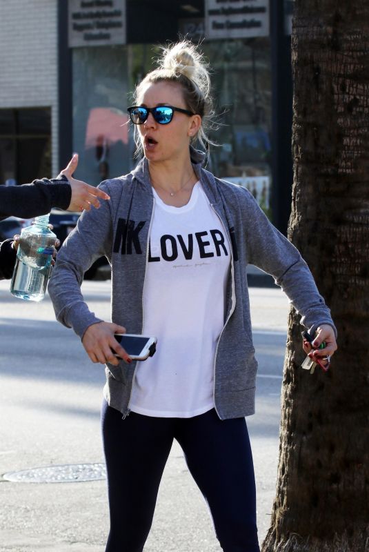 KALEY CUOCO Leaves a Gym in Studio City 04/11/2018