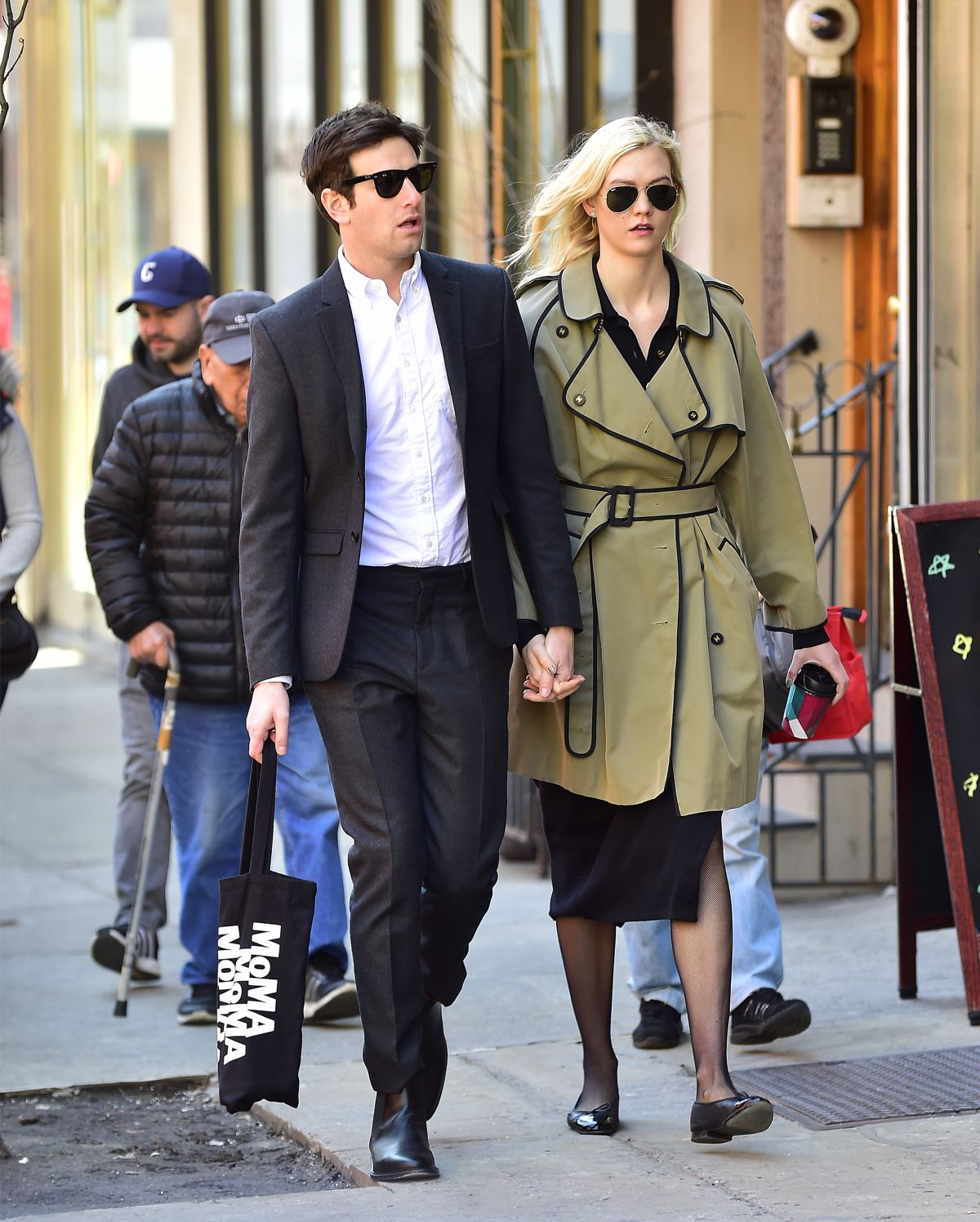 KARLIE KLOSS and Joshua Kushner Out in New York 04/01/2018 - HawtCelebs