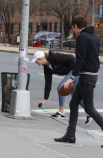 KARLIE KLOSS and Joshua Kushner Out in New York 04/07/2018