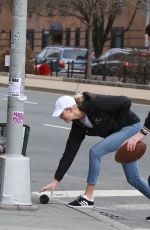 KARLIE KLOSS and Joshua Kushner Out in New York 04/07/2018