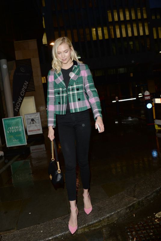 KARLIE KLOSS Leaves Iron School Talk in London 04/09/2018