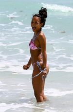 KARREUCHE TRAN in Bikini at a Beach in Miami 04/12/2018