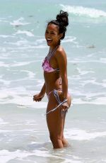 KARREUCHE TRAN in Bikini at a Beach in Miami 04/12/2018