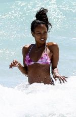 KARREUCHE TRAN in Bikini at a Beach in Miami 04/12/2018