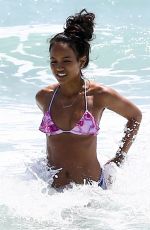 KARREUCHE TRAN in Bikini at a Beach in Miami 04/12/2018