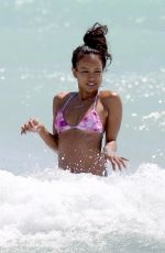 KARREUCHE TRAN in Bikini at a Beach in Miami 04/12/2018