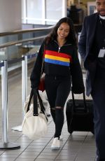 KARRUECHE TRAN at LAX Airport in Los Angeles 04/07/2018