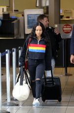 KARRUECHE TRAN at LAX Airport in Los Angeles 04/07/2018