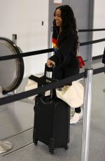 KARRUECHE TRAN at LAX Airport in Los Angeles 04/07/2018