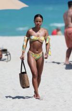 KARRUECHE TRAN in Bikini at a Beach in Miami 04/13/2018