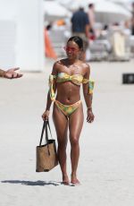 KARRUECHE TRAN in Bikini at a Beach in Miami 04/13/2018