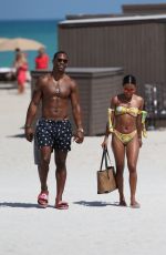 KARRUECHE TRAN in Bikini at a Beach in Miami 04/13/2018