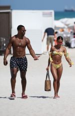 KARRUECHE TRAN in Bikini at a Beach in Miami 04/13/2018