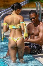 KARRUECHE TRAN in Bikini ata Pool in Miami 04/13/2018