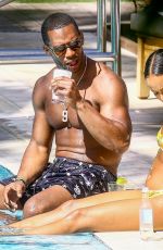 KARRUECHE TRAN in Bikini ata Pool in Miami 04/13/2018