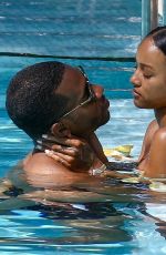 KARRUECHE TRAN in Bikini ata Pool in Miami 04/13/2018