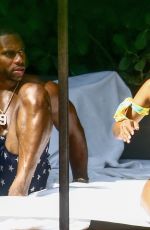KARRUECHE TRAN in Bikini ata Pool in Miami 04/13/2018
