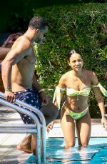 KARRUECHE TRAN in Bikini ata Pool in Miami 04/13/2018