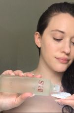KAT DENNINGS Make-up Free on Social Media 03/31/2018