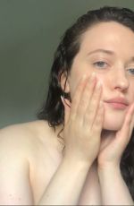 KAT DENNINGS Make-up Free on Social Media 03/31/2018