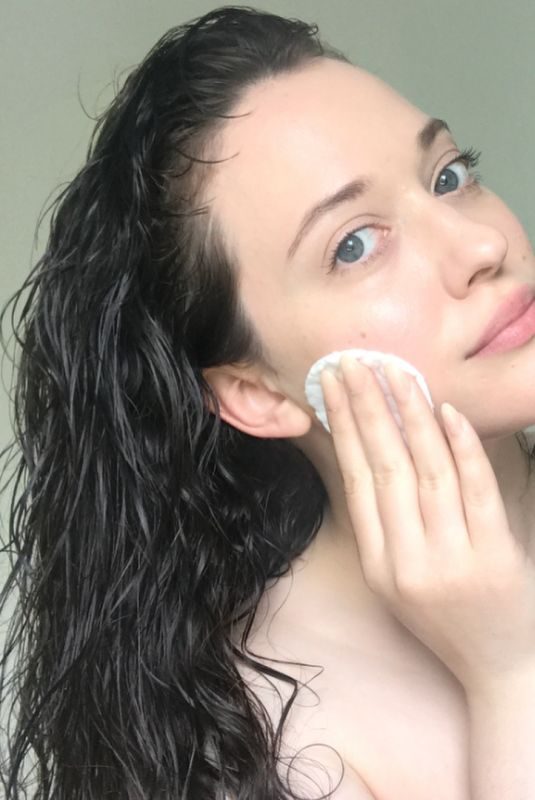 KAT DENNINGS Make-up Free on Social Media 03/31/2018