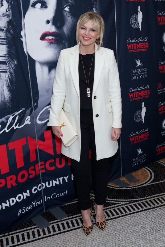 KATE THORNTON at Witness for the Prosecution by Agatha Christie Play in London 04/25/2018
