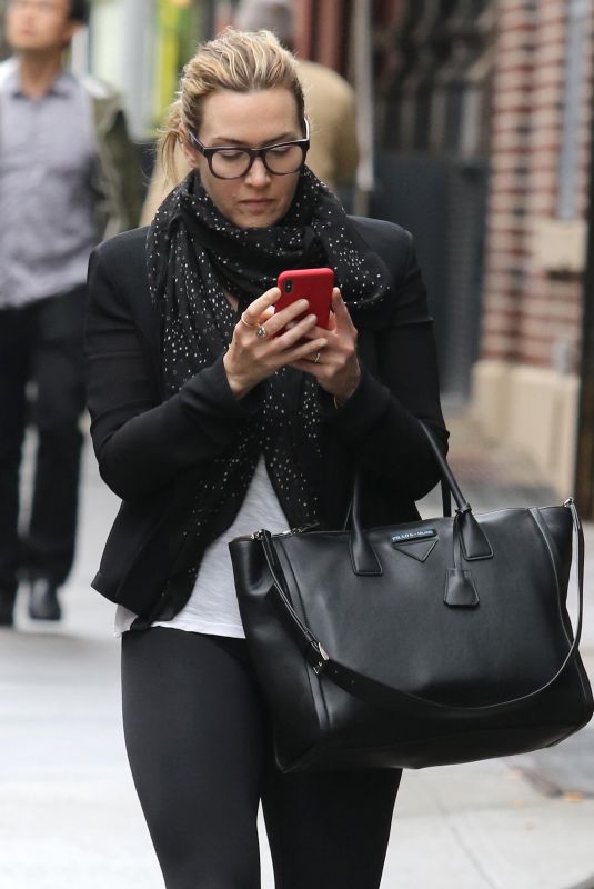 KATE WINSLET Out and About in New York 04/27/2018