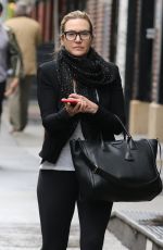 KATE WINSLET Out and About in New York 04/27/2018
