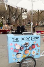 KATHARINE MCPHEE at Body Shops New Body Yogurts Cart in New York 04/13/2018