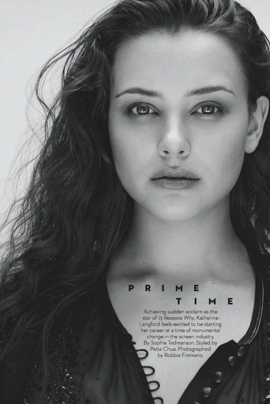 KATHERINE LANGFORD in Vogue Magazine, Australia April 2018