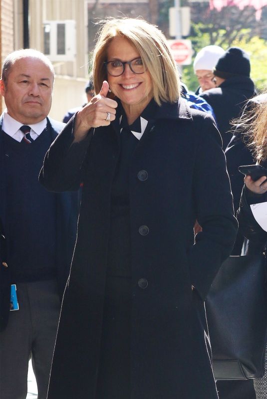 KATIE COURIC Arrves at The View in New York 04/11/2018