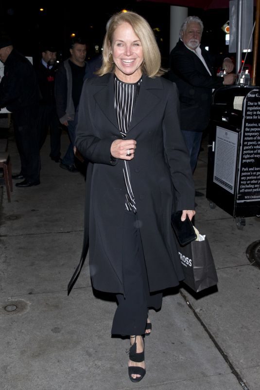 KATIE COURIC Leaves Craig’s Restaurant in West Hollywood 03/31/2018