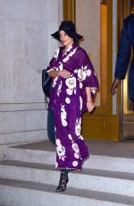 KATIE HOLMES Leaves Nobu Restaurant in New York 04/23/2018