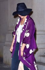 KATIE HOLMES Leaves Nobu Restaurant in New York 04/23/2018