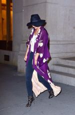 KATIE HOLMES Leaves Nobu Restaurant in New York 04/23/2018