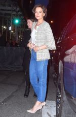 KATIE HOLMES Night Out in New York 04/23/2018