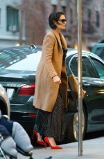 KATIE HOLMES Out and About in New York 04/18/2018