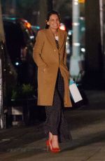 KATIE HOLMES Out and About in New York 04/18/2018