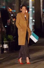 KATIE HOLMES Out and About in New York 04/18/2018