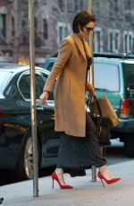 KATIE HOLMES Out and About in New York 04/18/2018