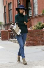 KATIE HOLMES Out and About in New York 04/24/2018