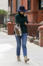 KATIE HOLMES Out and About in New York 04/24/2018